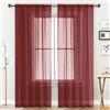 SpaceDresser Basic - Tende per finestre in voile trasparente con tasca per asta, 1 paio, 2 pannelli, 133 cm di larghezza x 228 cm di lunghezza, per cucina, camera da letto, bambini, soggiorno, cortile