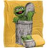 LOGOVISION Coperta super morbida al tatto Sesame Street, verniciata con marchio Oscar, con licenza ufficiale, 152 x 127 cm