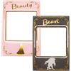 Disney Set di 2 magneti portafoto Beauty and the Beast Half Moon Magneti