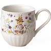 Villeroy & Boch - Spring Fantasy Tazza Con Manico Verde,Bianco, Adatto per Microonde, Tazzine Caffè Ceramica, Tazze Caffe Moderne, Pasqua Decorazioni, Regalo Pasqua, Porcellana Premium