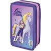 Scooli - Tripledecker Unicorn Academy - Astuccio per Studenti Riempito con Penne e Accessori di Alta qualità - Ideale per Scuola, Tempo Libero e in Viaggio - da 6 Anni