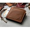 Maru Portafoglio Uomo In Vera Pelle Bifold Porta Carte Banconote Portafogli Capiente