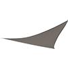 AKTIVE Vela ombreggiante triangolare 360x360x360 cm grigia per terrazze, giardini o esterni, poliestere 160 g/m², resistente, protezione solare