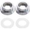 Create idea 2PCS M22 a M28 Adattatori con Rondelle Filettatura Maschio Rubinetto Connettore Rubinetto Attacco Tubo Accessori Rame Argento