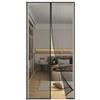 FIOVIP Porta magnetica per zanzariera, 85x230cm Tenda, chiusura automatica, facile installazione senza fori, zanzariere magnetiche per ingresso/balcone, ecc. (poliestere, Nero)