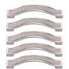 BOZONLI Maniglie per Mobili, Maniglie per Cassetti in Stile Europeo, Maniglia in Lega di Zinco e Strass di Cristallo per Armadio, Credenza, Mobili da Cucina, Bianco,128mm,5pcs