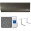 Haier Climatizzatore Monosplit Flexis Plus Nero 18000 btu R-32 Wi-Fi Classe A+++ Cod. AS50S2SF1FA-MB3 con Staffe ,