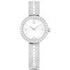 Swarovski Orologio Matrix pearl bangle, Fabbricato in Svizzera, Bracciale in cristallo, Bianco, Acciaio inossidabile