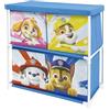 ARDITEX - Scaffale per bambini con 3 contenitori in tessuto di Paw Patrol - Struttura in metallo e contenitori in poliestere - 53x30x60 cm - Multicolore