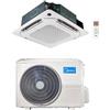 Midea Climatizzatore Condizionatore Midea Cassetta 4 vie Slim Breezeless R32 24000 BTU MCD2-24HRFNX(GA) INVERTER Classe A++/A+