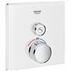 Grohe 29153LS0 Miscelatore Termostatico a 1 Via, Bianco, Squadrato