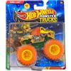 Hot Wheels Monster Trucks Beast Bashers Rebel Lion, serie 3/6, con auto schiacciata