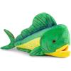 lilizzhoumax Mahi Mahi - Peluche a forma di pesce di peluche, realistico, con testa di fantasma, super morbido, decorazione per la casa, regalo per ragazze, ragazzi e neonati, 45,7 cm