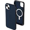 Urban Armor Gear UAG Custodia Civilian compatibile Apple iPhone 14 Plus [Compatibile ricarica wireless/ricarica magnetica, custodia mobile resistente agli urti, bordo rialzato] Blu