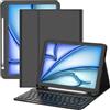 TQQ Cover con Tastiera per iPad Air 11 pollici (M3 2025 e M2 2024), iPad Air 5ª/4ª Gen e iPad Pro 11 pollici(4ª, 3ª, 2ª, 1ª Gen), Tastiera Bluetooth Staccabile con Portapenna, Italiano QWERTY Layout