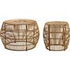 DKD Home Decor Set di 2 tavoli, standard