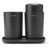 Brabantia - Set da bagno, Grigio scuro, Set di 3