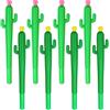 JKJF 8 penne a sfera a forma di cactus, penne a sfera creative a inchiostro gel cactus, per scuola, ufficio, cancelleria, forniture per scrittura, 0,5 mm, nero