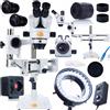 Rosfix Set Microscopio Stereo Trinoculare - 7-45x | LED56 | Camera 5MP | PCB