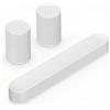Sonos Pack Beam (Gen 2) + 2x Era 100 bianco - Soundbar, Dolby Atmos, Dolby TrueHD, Dolby Digital Plus, AirPlay 2, Wi-Fi, Bluetooth
