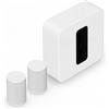 Sonos Confezione 2x Era 100 SL + Sub (Gen 4) bianco - Soundbar, AirPlay 2, Bluetooth, Wi-Fi, Subwoofer incluso