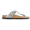 Birkenstock 043851 Gizeh silver, Birko Flor INFRADITO Donna, Silver EU 36