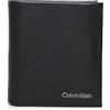 Calvin Klein CK CONCISE TRIFOLD 6CC W/COIN K50K510593, Uomo, Nero (Ck Black), OS