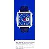 Corfam® Cinturino Rally Classico 22Mm Nero Corfam® Per Heuer Monaco Vintage O TAG Heuer