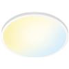 WiZ Plafoniera Smart Super SlimWiFi, Luce Bianca Dimmerabile, 22W, Bianco, Tecnologia SpaceSense, Controllo Vocale (Alexa, Apple HomeKit, Google Home)