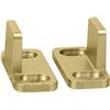 National Hardware N700-113 Guida a doppio pavimento dell'hardware della porta scorrevole interna, 1 3/4, oro spazzolato