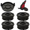 CDIYTOOL GC-ET 4530 - Bobina di filo di ricambio per decespugliatore GC-ET RTV 400 RTV 550 RTV 550/1, lunghezza 10 m, diametro 1.6 mm