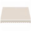Outsunny Telo di Ricambio per Tenda Parasole Retrattile, in Poliestere UV 50+, 3.5x2.5 m, Crema | Aosom Italy