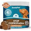 AmeizPet Bocconcini Anti-Coprofagia, Salmone, 30 Snack per Cani, 67,5g | Formula con Enzimi Digestivi, Con Omega-3, Senza Conservanti Artificiali