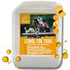 EMMA Olio di lino per cavalli e cani mangime per cavalli integratore alimentare I omega 3-6 acidi grassi in olio I spremuto a freddo I vitamine A, D & E I per pelo lucido ed energia I 100% naturale 2,5L