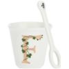 LA PORCELLANA BIANCA - Unico Bicchierino "F" con Cucchiaino 75ml