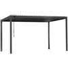 L'Arcolaio Pergola Bioclimatica Garage 3x4 m Antracite Alluminio