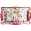 Ad Trend Vassoio Rettangolare Melamina Shell 48 x 28 Cm H 2 Cm Rosso 1 Pz