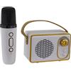 L'Arcolaio Karaoke magic Radio + Microfono Bianco