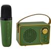 L'Arcolaio Karaoke magic Radio + Microfono Verde