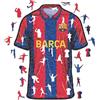 IDON SRLS Iconic Puzzles, Barcellona Jersey, Prodotto ufficiale, Puzzle di Legno