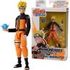 Bandai Anime Heroes, Naruto Shippuden, Action figure Anime heroes 17 cm, Naruto Uzumaki, Licenza Ufficiale, Figurina articolata Naruto, 36901
