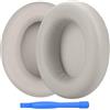 MMOBIEL Cuscinetti Auricolari di Ricambio per Beats Studio PRO Wireless Noise Cancelling Cuffie di MMOBIEL - Memory Foam e Protein PU Cuscinetti - Padiglioni Cuffie - Grigio