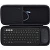 Lebakort Duro Viaggio Caso Custodia per Logitech Pebble Keys 2 K380s Tastiera Pebble 2 M350s Mouse (Nero)