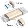LEIZHAN Chiavetta USB Tipo C 32GB,Flash Drive USB 3.0 OTG Memory Stick per Telefono Huawei Samsung Android Tablet Mac PC-D'oro