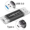 leizhan Chiavetta USB Tipo C 128GB,Flash Drive USB 3.0 OTG Memory Stick per Telefono Huawei Samsung Android Tablet Mac PC-Nero