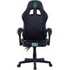 Skull Factory Sedia Gaming Ergonomica, Regolabile, Base Nylon, Pistone a Gas Classe 3, Cuscino Cervicale, Cuscino Lombare, Rivestimento in PVC, Ruote Silenziose