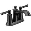 Moen 6802BL Dartmoor - Rubinetto da bagno a due maniglie ad arco basso, colore: nero opaco