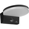 Maclean Lampada LED con sensore di movimento, Sensore di movimento PIR, 15W, IP65, 1560lm, bianco neutro (4000K) MCE344 (Nero)