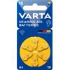 VARTA BATTERIE PER APPARECCHI ACUSTICI VARTA - 10 blister 6 pz.