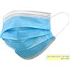 GIMA GISAFE MASCHERINA CHIRURGICA FILTRANTE 98% 3 VELI tipo IIR con elastici - adulti - azzurra - scatola conf. 50 pz.